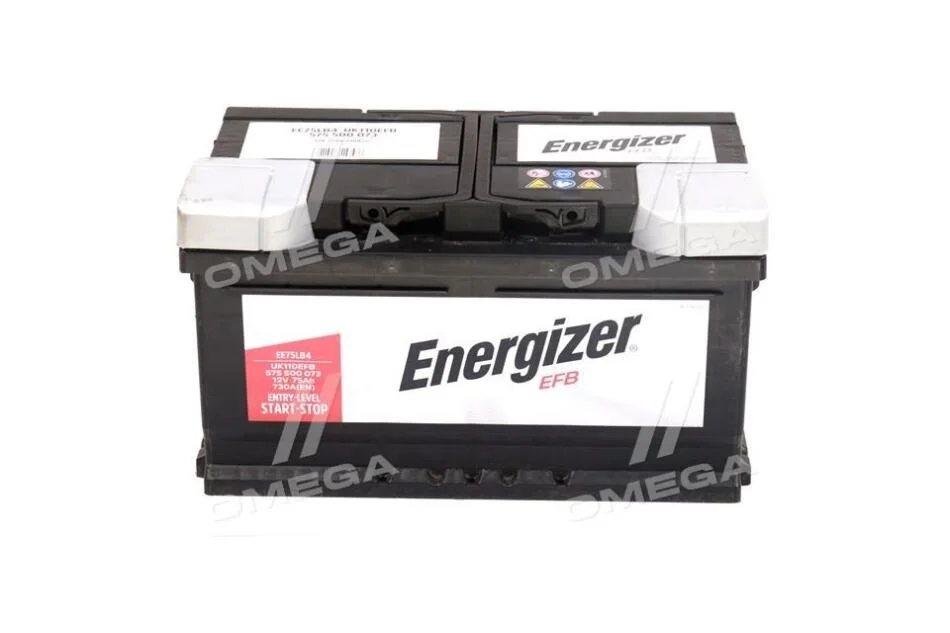 Акумулятор 75Ah-12v ENERGIZER EFB (315х175х175), R, EN730 Energizer 575 500 073 (фото 1)