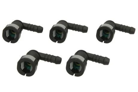 (EN) Cable quick-coupler (кутове метричне, (EN) rubber with an oring, діаметр патрубка: 8мм, ID 7,5 7,5мм, ціна за 5шт) ENGITECH ENT250105