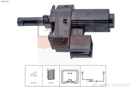 FORD вимикач STOP-сигналів B/C/S-Max, Fiesta, Focus, Mondeo, Kuga, 02- EPS 1.810.221