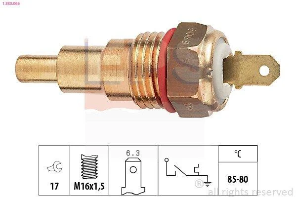 MITSUBISHI температурний датчик включення вентилятора радіатора Lancer,Colt 84- EPS 1.850.068 (фото 1)