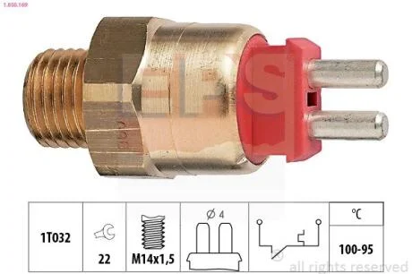 DB датчик вентилятора M103/OM601 (100-95"С) EPS 1.850.169