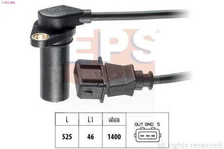 Датчик швидкості обертання вала EPS 1.953.068