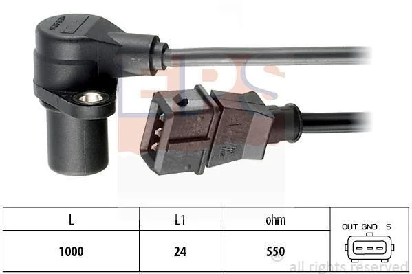 DAEWOO датчик обертів двигуна NUBIRA 2.0 99- EPS 1.953.228 (фото 1)