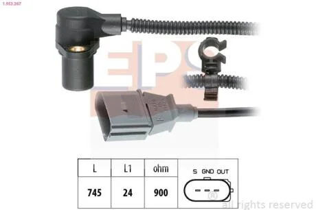 Датчик швидкості обертання вала EPS 1.953.267