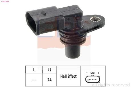 VW Датчик оборотов двигателя Audi A2,Caddy III 1,4 04-, Golf IV/V 1,4Skoda Fabia,Octavia,Touareg EPS 1.953.269