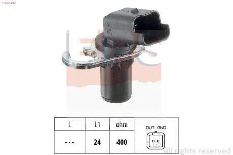 Датчик колінвала Peugeot 206/307 2.0 HDi 00- EPS 1.953.293