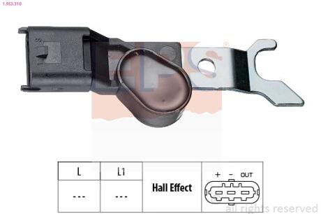OPEL датчик обертів двигуна Astra G 2.0,Omega B 2.2 EPS 1.953.310