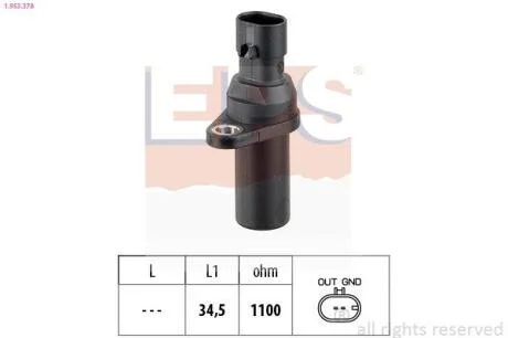 Датчик швидкості обертання вала EPS 1.953.378