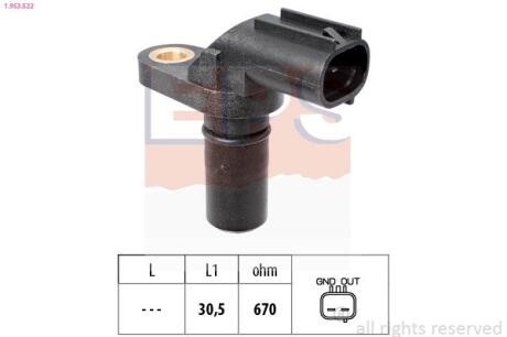 Датчик обертів двигуна TOYOTA AVENSIS 1.8 03-08 EPS 1.953.522