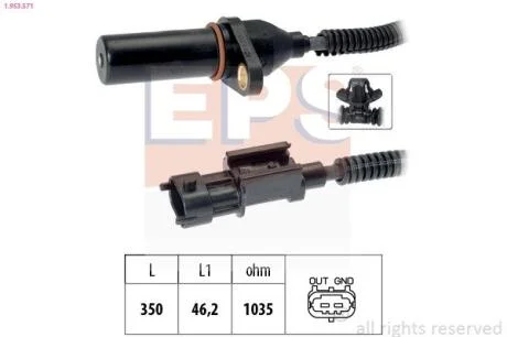 Датчик швидкості обертання вала EPS 1.953.571