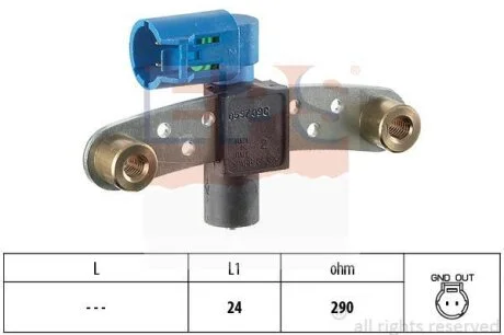 RENAULT датчик обертів двигуна Clio II,Kango,Megane I EPS 1.953.597