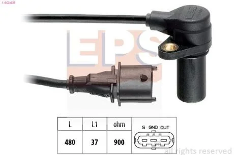 Датчик положення к/вала Alfa 156 /Fiat Doblo, Palio, Punto 1.9 JTD 00- EPS 1.953.631
