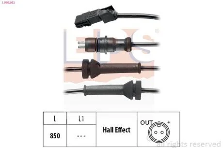 Датчик ABS EPS 1.960.052