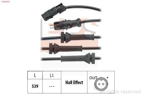 Датчик ABS EPS 1.960.054