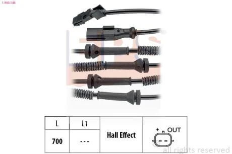 Датчик ABS EPS 1.960.146