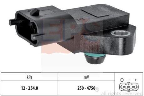 OPEL датчик тиску в впускн.колектор Astra G/H,Corsa C,Meriva 1.7CDTi 03- EPS 1.993.022