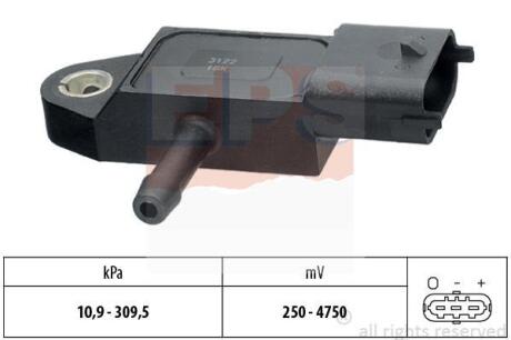 FORD датчик тиску впуск.колектор C-Max,Focus II,galaxy,Mondeo IV,Transit Connect 1.8TDCi 02- EPS 1.993.144