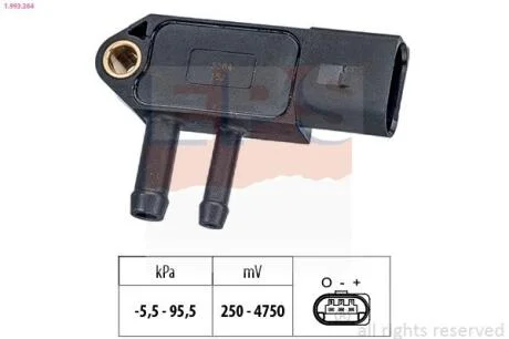 Датчик тиску вихлопних газів EPS 1.993.264