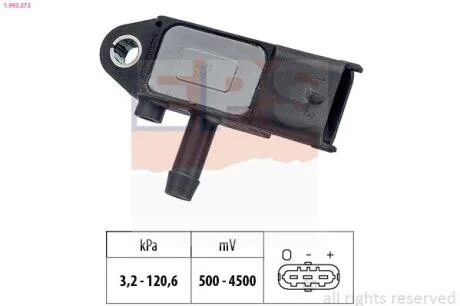 Датчик тиску вихлопних газів EPS 1.993.273