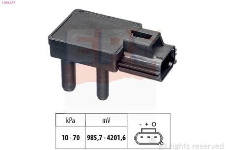CITROEN датчик надуву Jumper 2.2HDI,Ford Fiesta VI,Ranger,Transit,Mazda 2,Peugeot,Volvo EPS 1.993.277