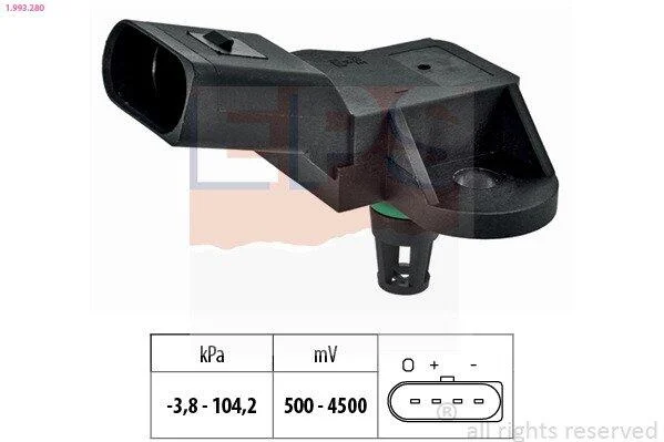 VW датчик тиску Golf, Passat, Touran, 1,4TSI 08- EPS 1.993.280 (фото 1)