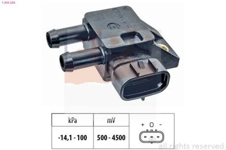 Датчик тиску вихлопних газів EPS 1.993.284