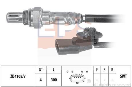 RENAULT Лямбда-зонд SANDERO/STEPWAY I 1.4/1.6 07-, INFINITI Q50 50 Red 15- EPS 1.998.132