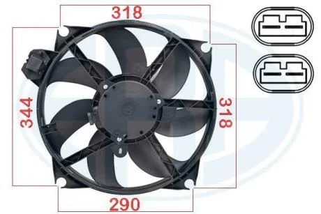 Вентилятор радіатора ERA 352084