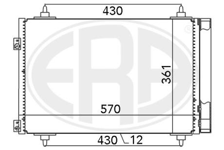 Радіатор кондиціонера ERA 667013