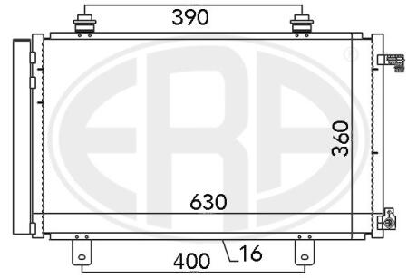 Радіатор кондиціонера ERA 667035