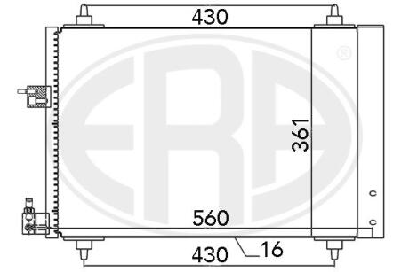 Радіатор кондиціонера ERA 667039
