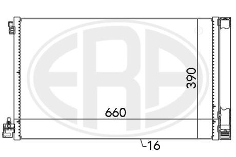 Радіатор кондиціонера ERA 667049