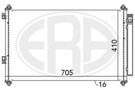 Радіатор кондиціонера ERA 667057