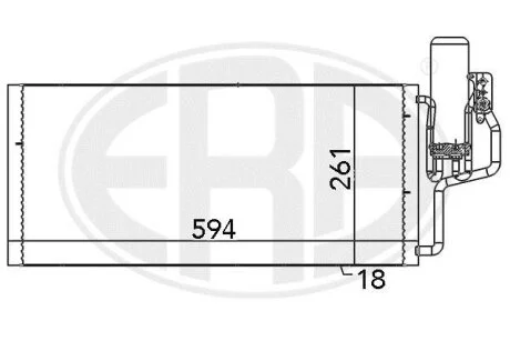 Радіатор кондиціонера ERA 667100