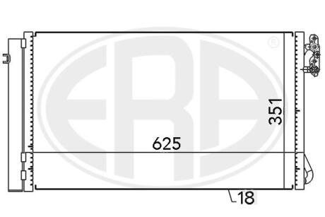 Радіатор кондиціонера ERA 667104