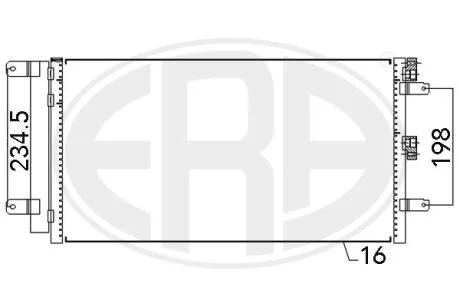 Радіатор кондиціонера ERA 667109