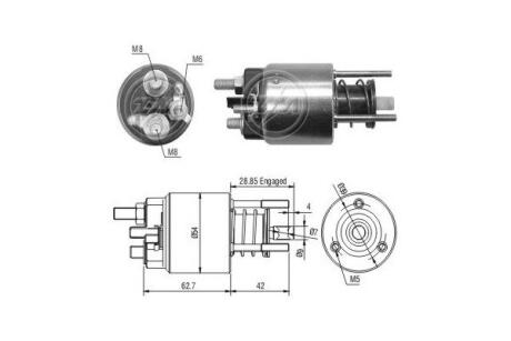 Втягуюче реле стартера ERA ZM3395