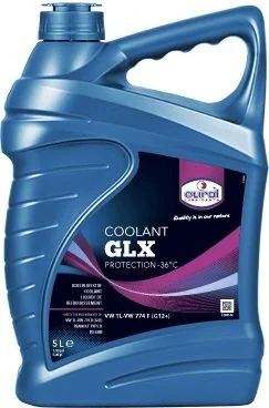 5л Coolant GLX -36 антифриз червоний G12+, TL-VW 774 F, VW TL-VW 774 D (G12), Renault Type D, BS 6580, ASTM D3306/D4656/D4985, JASO M325, NATO S-759 EUROL 002501 (фото 1)