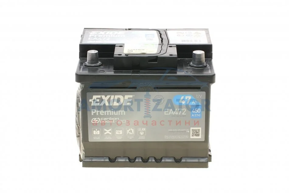 Стартерна батарея (акумулятор) EXIDE EA472 (фото 1)