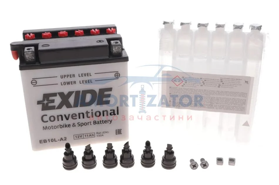 Стартерна батарея (акумулятор) EXIDE EB10LA2 (фото 1)