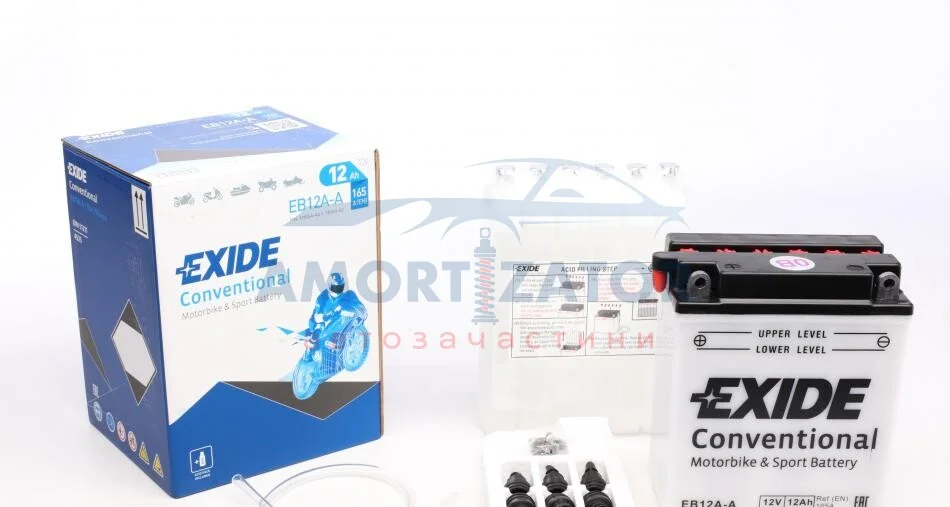 Стартерна батарея (акумулятор) EB12A-A EXIDE EB12AA (фото 1)