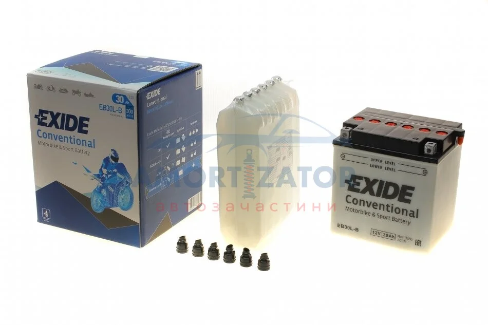 Стартерна батарея (акумулятор) EB30L-B EXIDE EB30LB (фото 1)