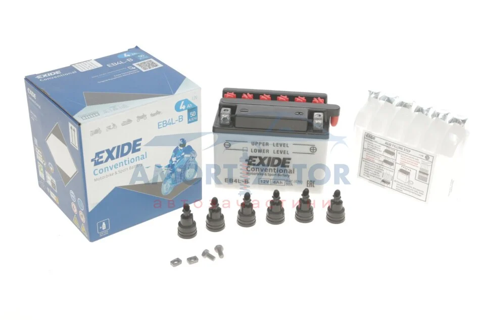 Стартерна батарея (акумулятор) EB4L-B EXIDE EB4LB (фото 1)