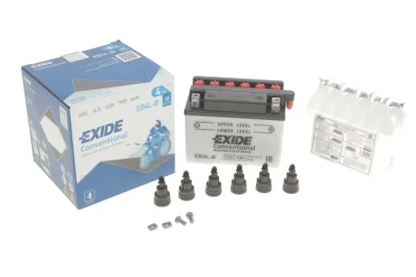 Акумулятор мото AGM 12V/4Ah/50 (120x70x95) EXIDE EB4LB