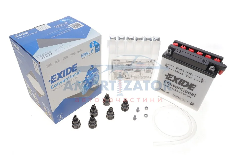 Стартерна батарея (акумулятор) EB5L-B EXIDE EB5LB (фото 1)