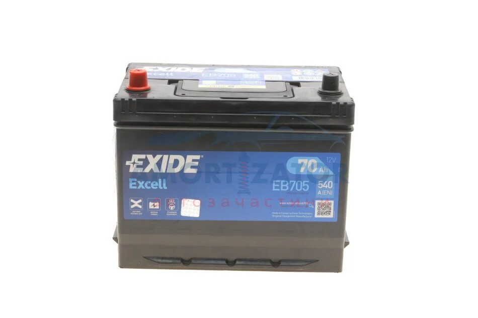 Стартерна батарея (акумулятор) EXIDE EB705 (фото 1)