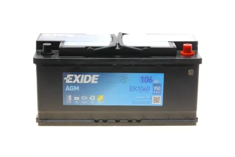 Стартерна батарея (акумулятор) EXIDE EK1060