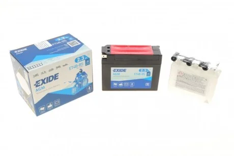 Стартерна батарея (акумулятор) ET4B-BS EXIDE ET4BBS