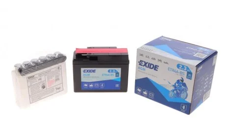 Стартерна батарея (акумулятор) ETR4A-BS EXIDE ETR4ABS