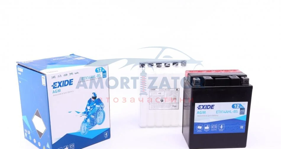 Стартерна батарея (акумулятор) ETX14AHL-BS EXIDE ETX14AHLBS (фото 1)